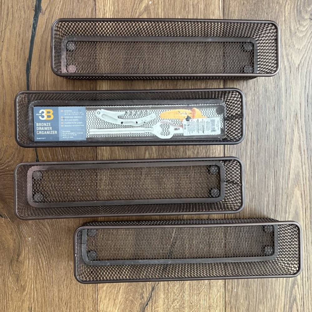 Studio 3B Bronze Drawer Organizers (4)
